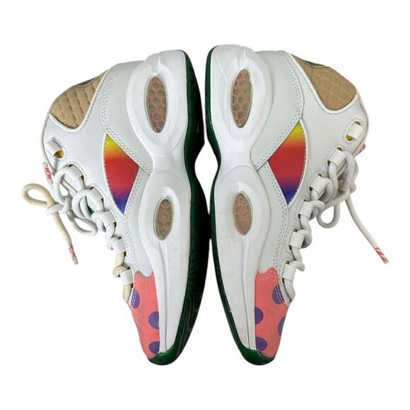 Hasbro x Reebok Question Mid 'Candy Land' White GZ0081 Rare M5/W7 STAINED - Picture 3 of 11